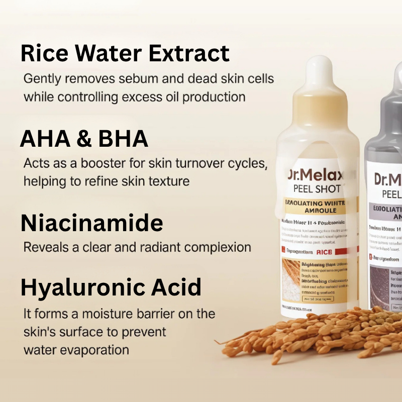 GLAMLY™ Peel Shot Rice Serum